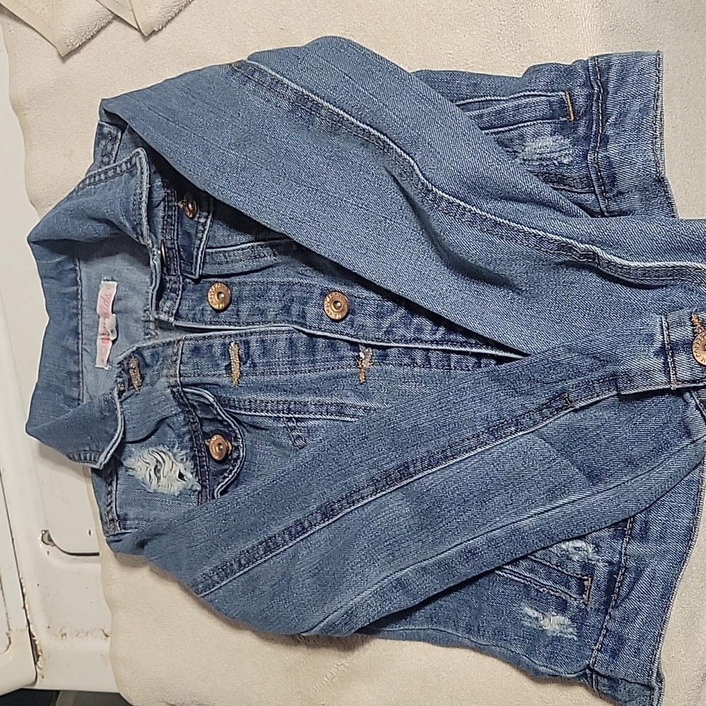Girls denim jacket size 8